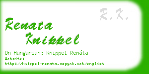 renata knippel business card